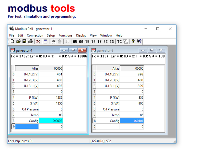 Modbus Master Simulator 