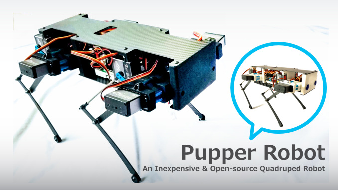 プログラム可能な研究用の小型四足歩行ロボット「Pupper Robot」 | 研究開発者向け情報発信メディア TEGAKARI